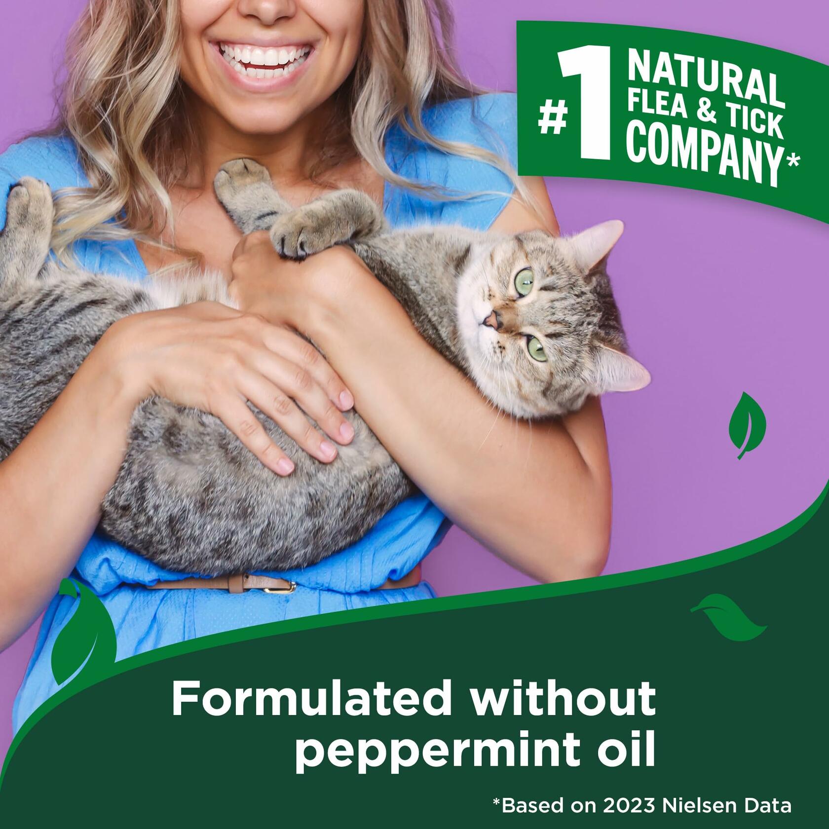 Vet's Best Flea & Tick Home Spray for Cats 32 oz Cotton Spice Scent