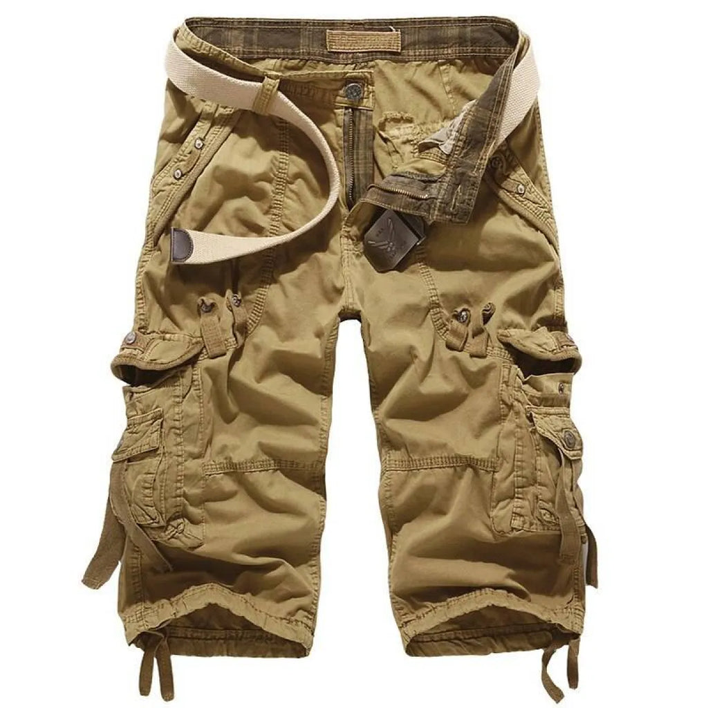 Patterned Art Textile Shorts