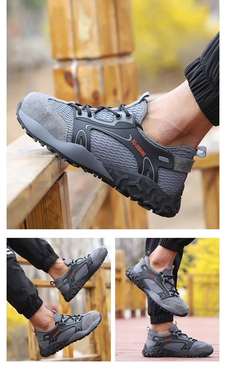 Steel Toe Anti-Collision Breathable Safety Work Boots