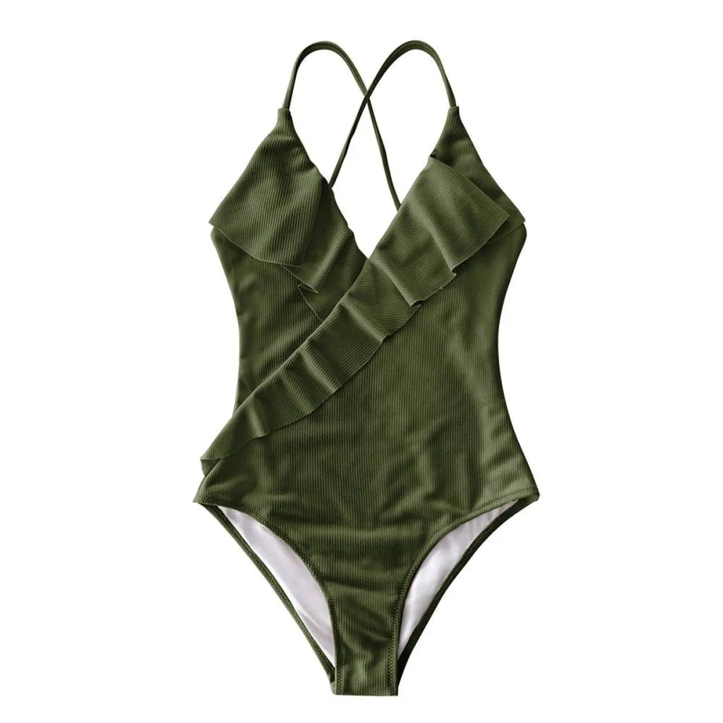 Ruffled One Piece Swimsuits
