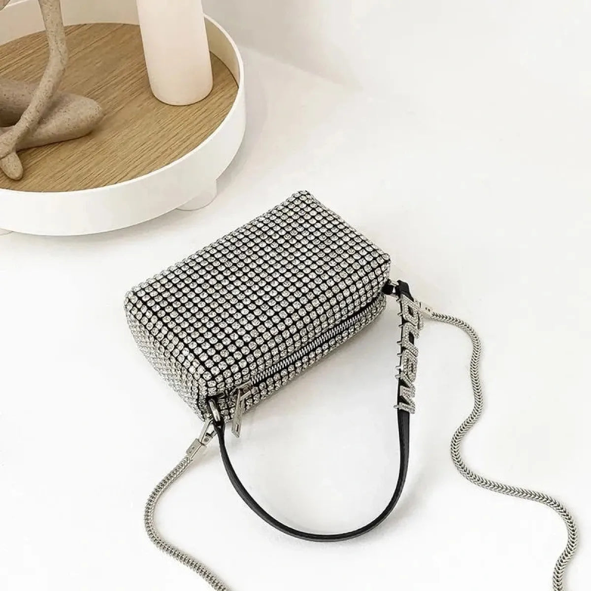 Rhinestone-Encrusted Handbag