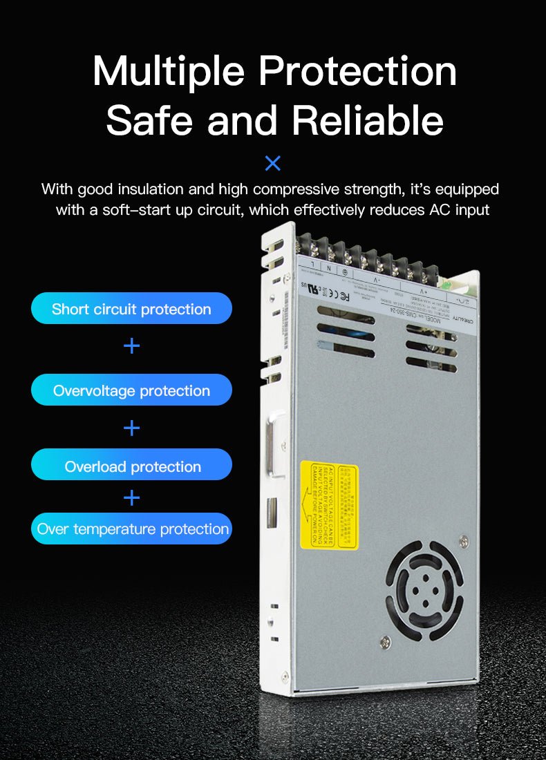 Creality CLS49-350-24 Power Supply for 3D Printers – Ender & CR Series Compatible