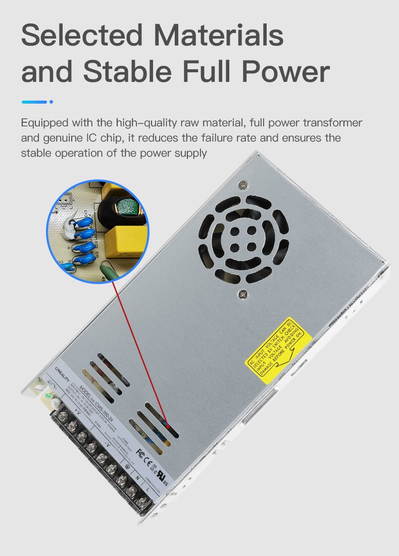 Creality CLS49-350-24 Power Supply for 3D Printers – Ender & CR Series Compatible
