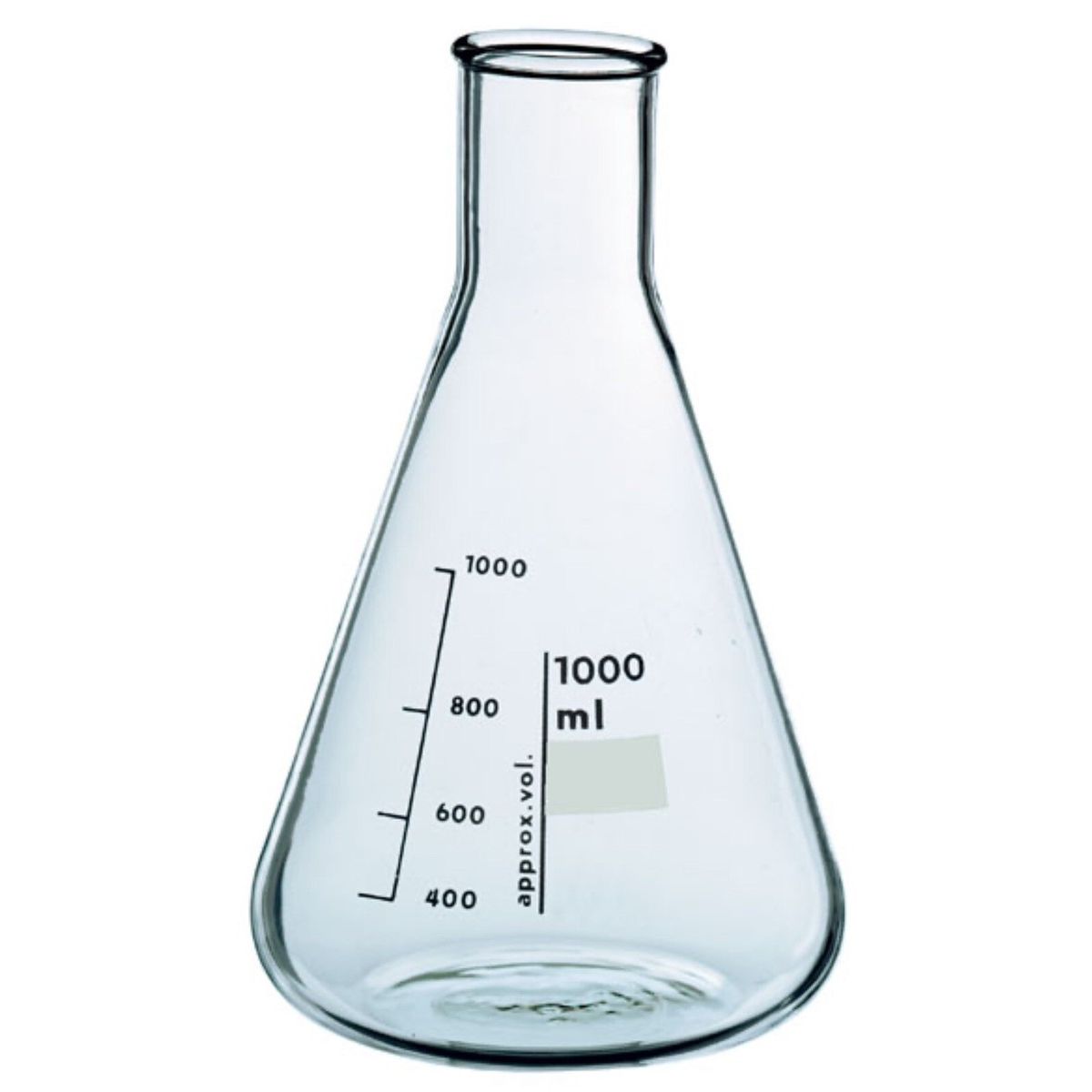 1000 mL (1L) Borosilicate Glass Erlenmeyer Flask