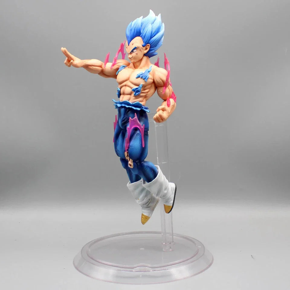 Vegeta Ultra Ego and Super Saiyan Blue Swappable Heads Anime Figure, Dragon Ball Z Action Figurines