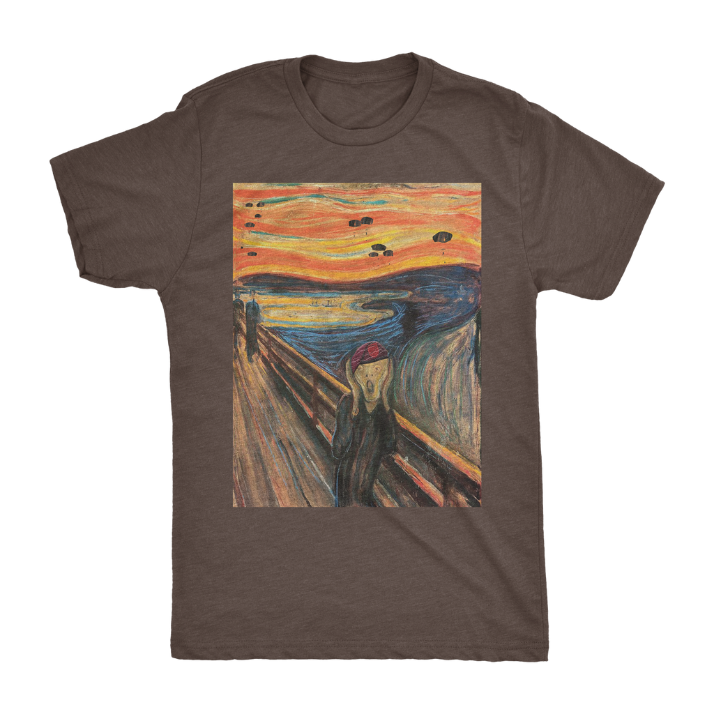 Screaming Airborne Man Athletic Shirt