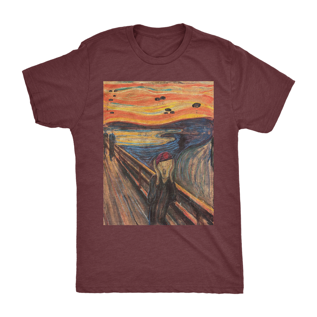 Screaming Airborne Man Athletic Shirt
