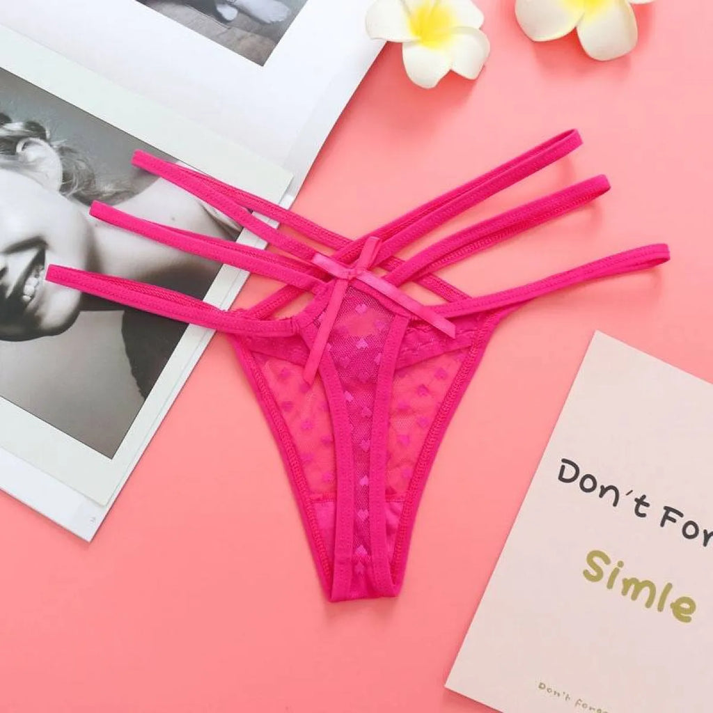 Seamless Elastic Thongs