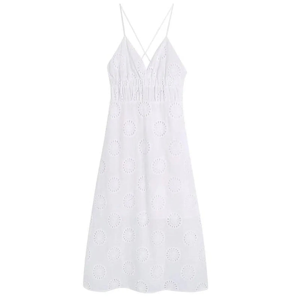 Sexy Backless Lace Dress