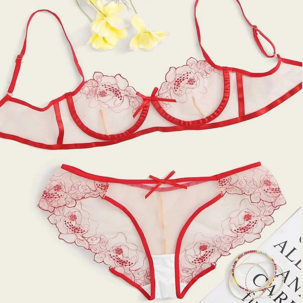 Sexy Transparent Lingerie Set