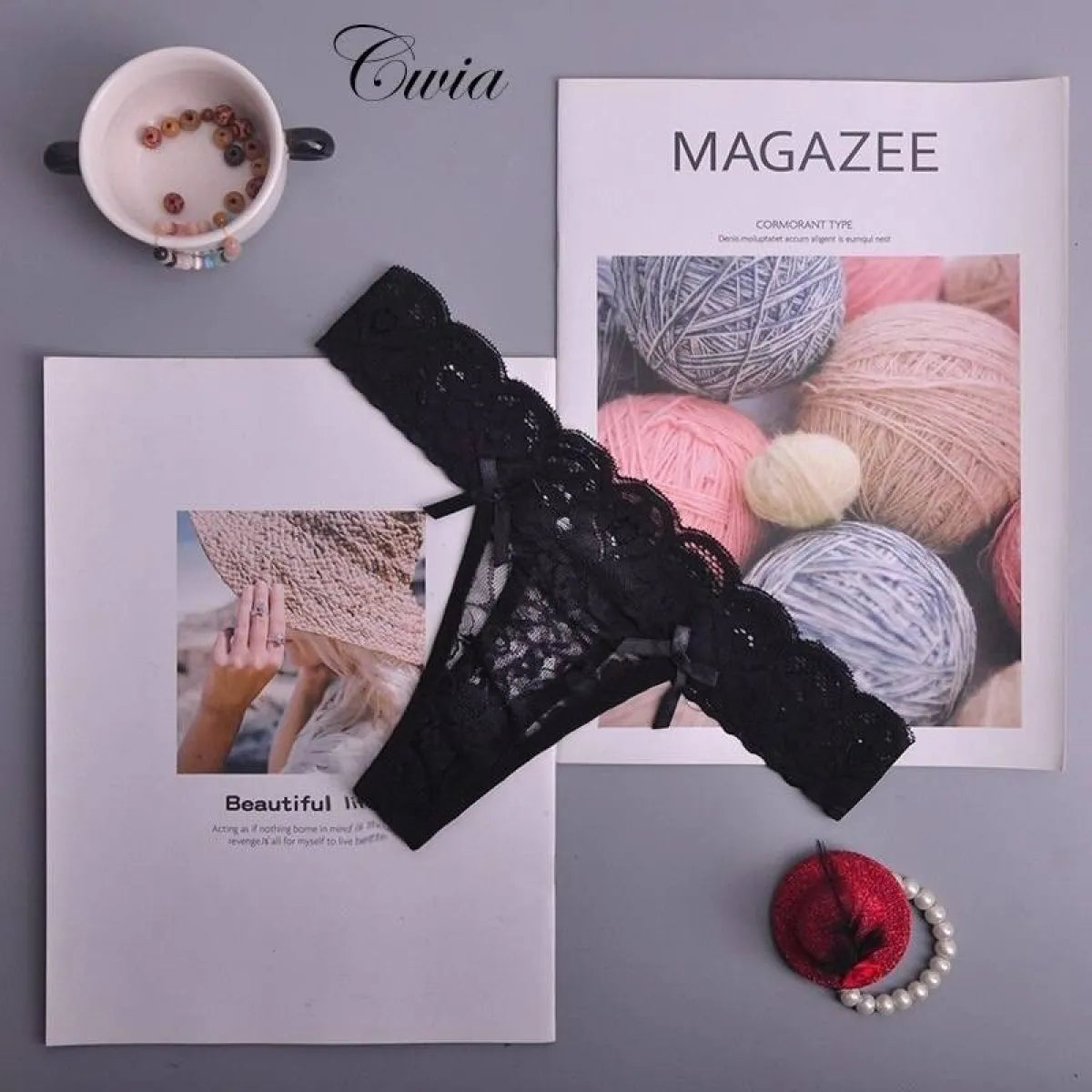 Silk Sexy Thongs for Women