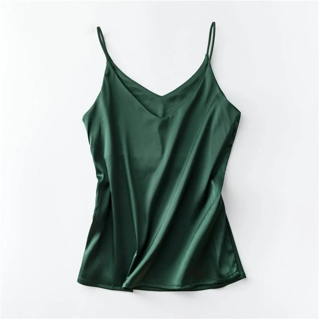 Sleeveless V-Neck Tops