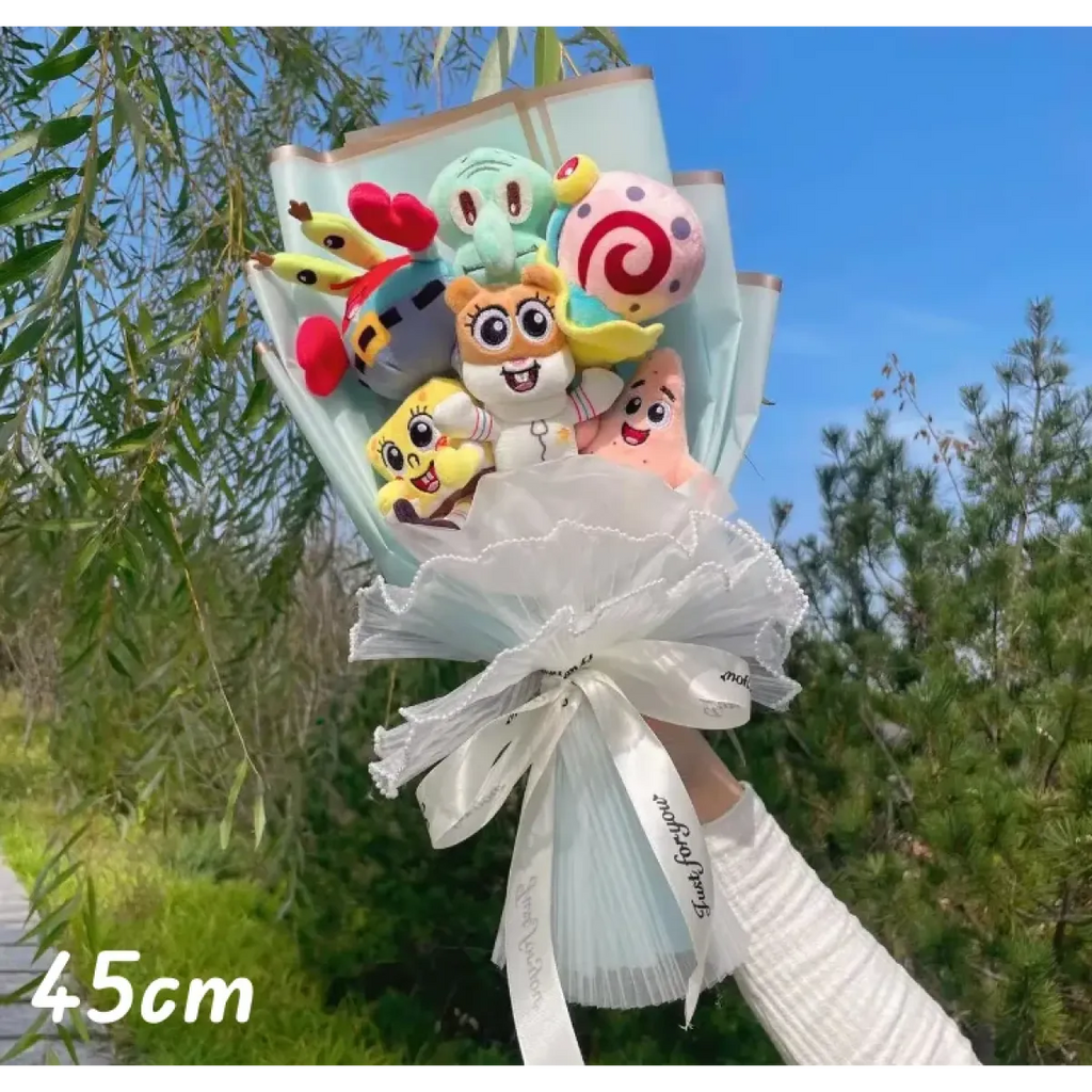 SpongeBob Plush Bouquet – Cute Gift for Birthdays & Graduations