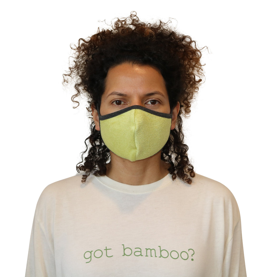 Spun Bamboo Breathable Face Mask - Natural, Silky Soft, Ultra Comfortable