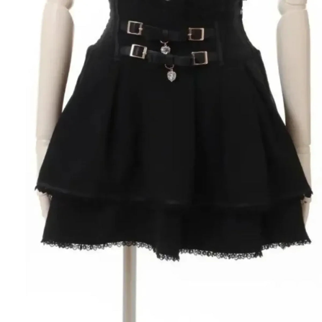 Harajuku Sweet Pink Bow Skirt – Ruched Slim Waist Faux Leather