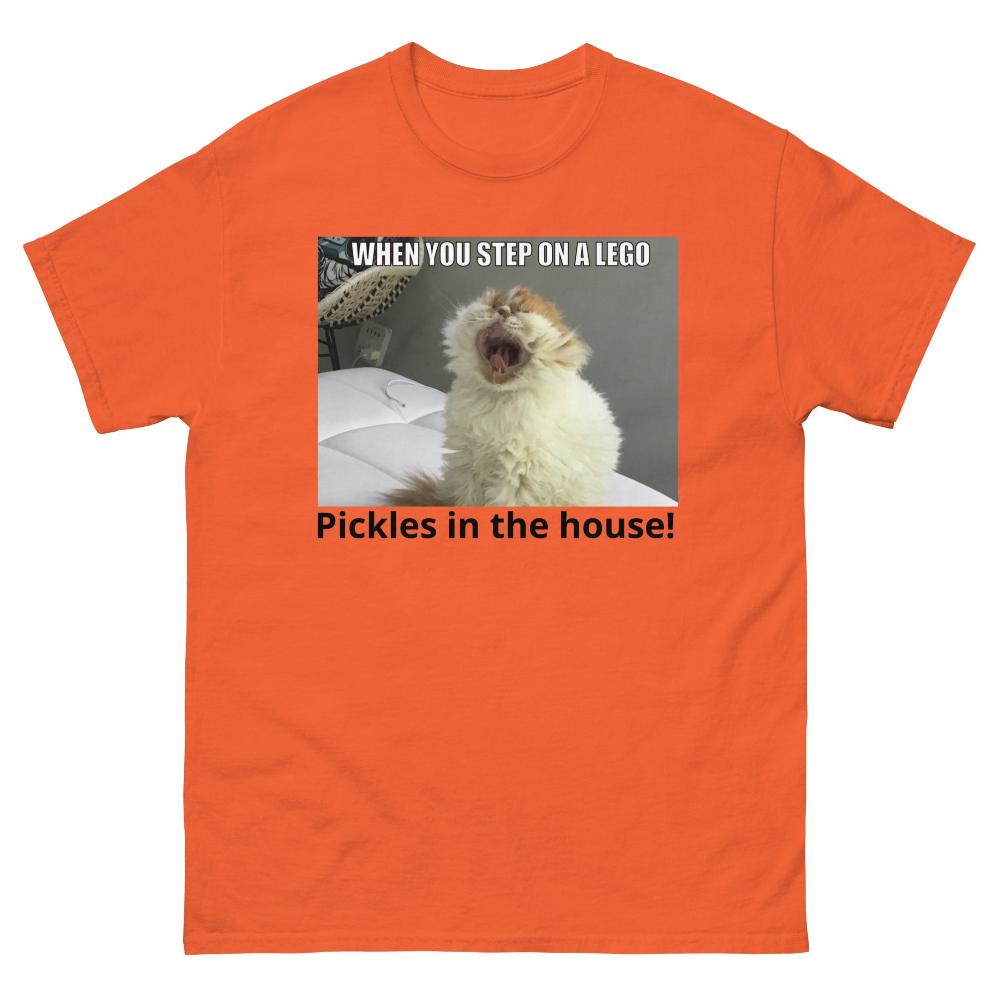 Pickles in the house - Lego stomping - Unisex classic tee