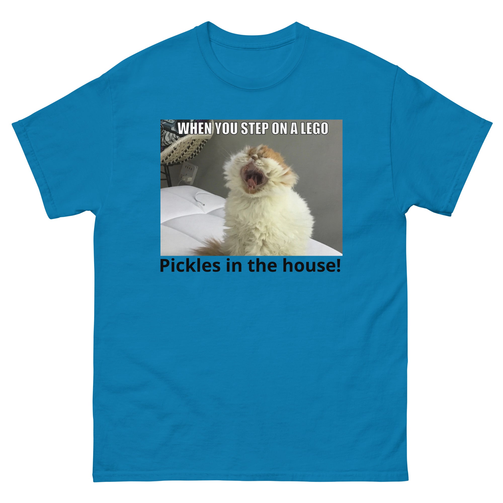 Pickles in the house - Lego stomping - Unisex classic tee