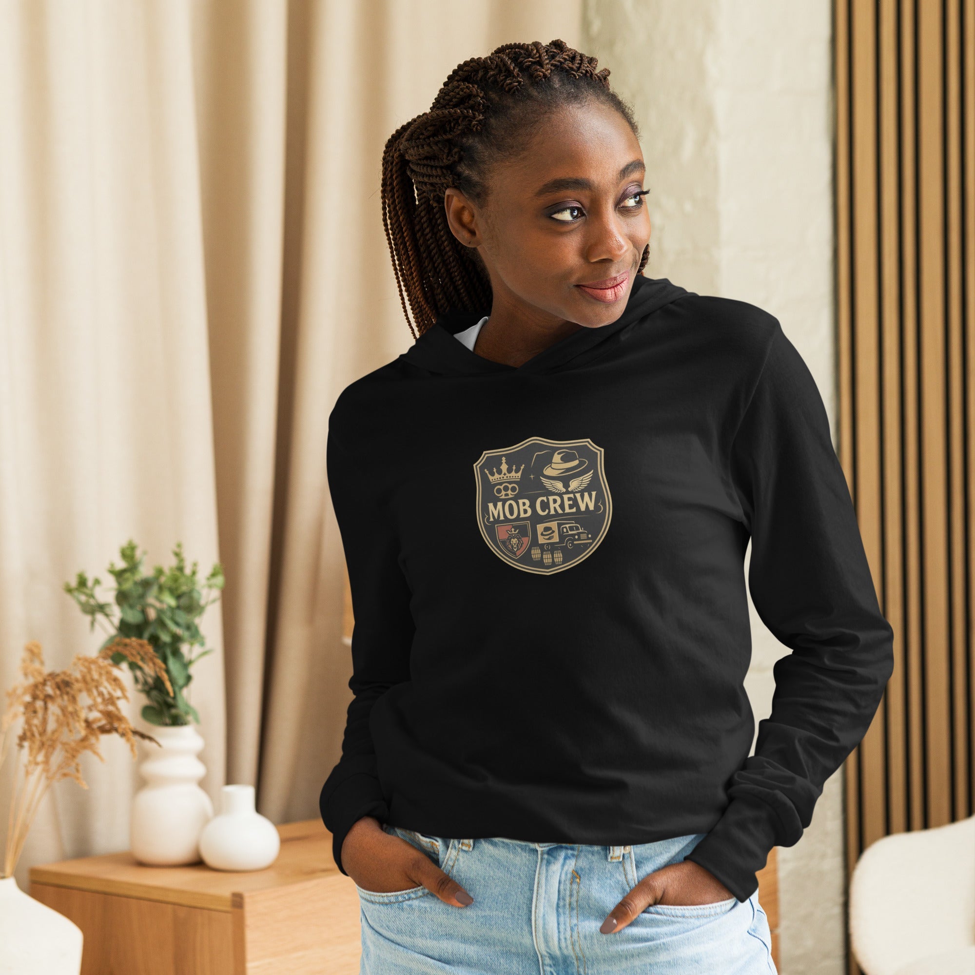 Mob Crew Hooded Long Sleeve T-Shirt – Ultimate Comfort and Style