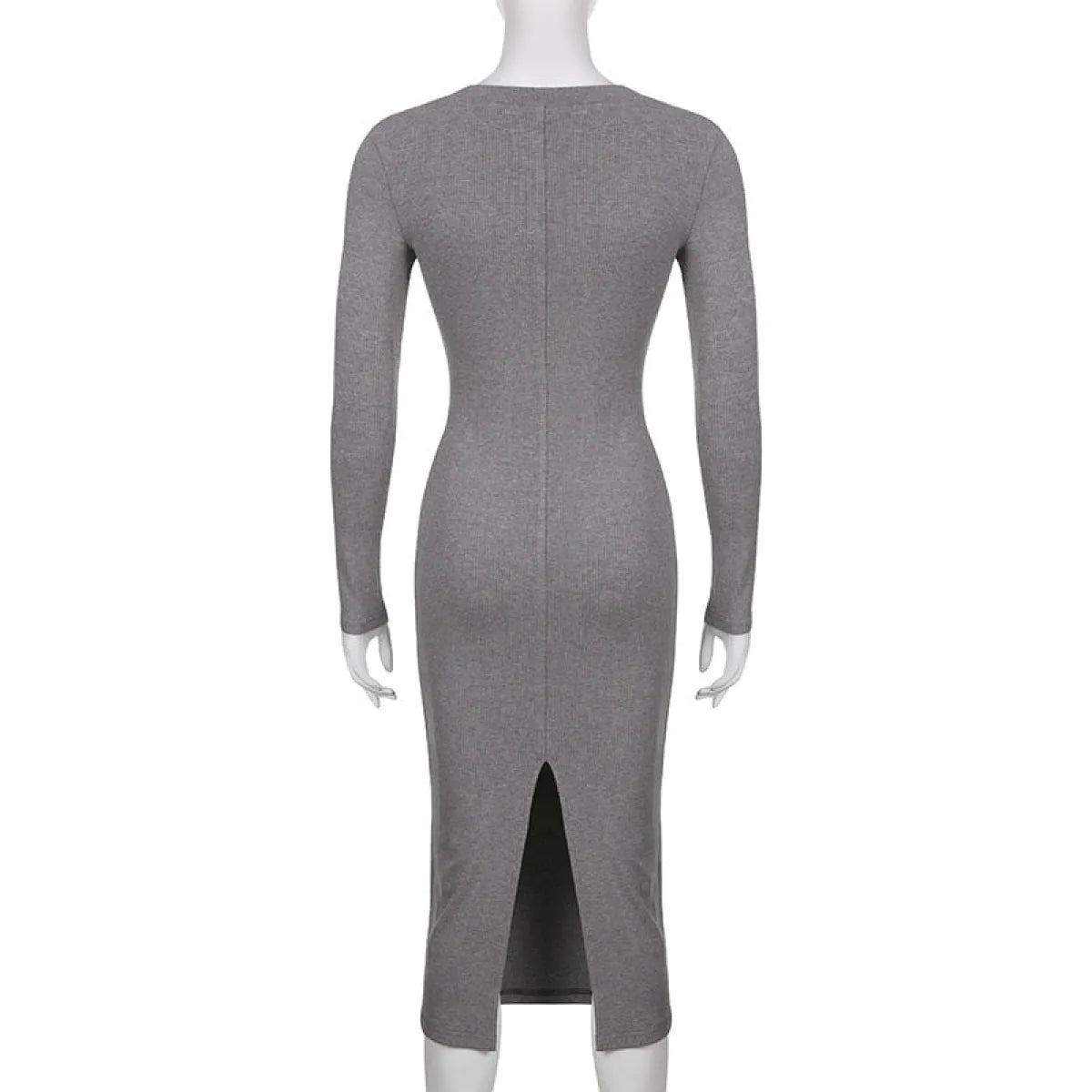 V-neck Knitted Dress