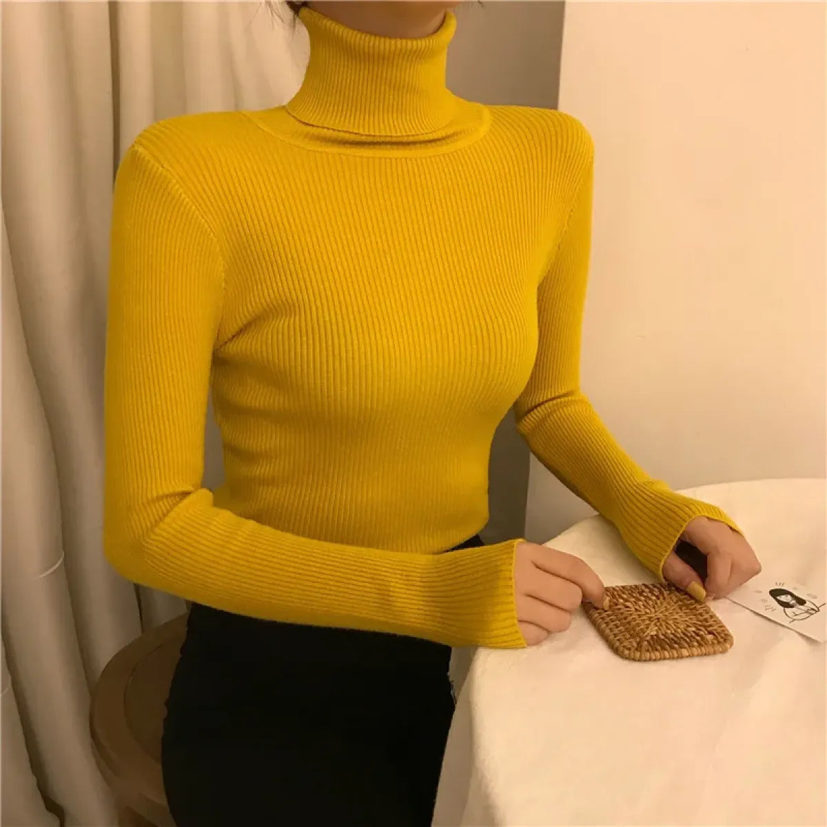 Vintage Harajuku Turtleneck Sweater