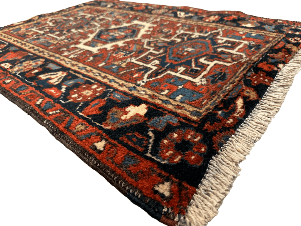 Vintage Persian Karaja Heriz Runner 24”x33”