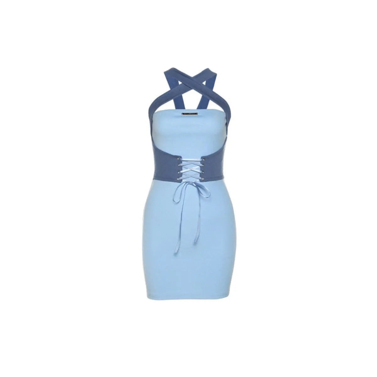 Lace Up Mini Dress