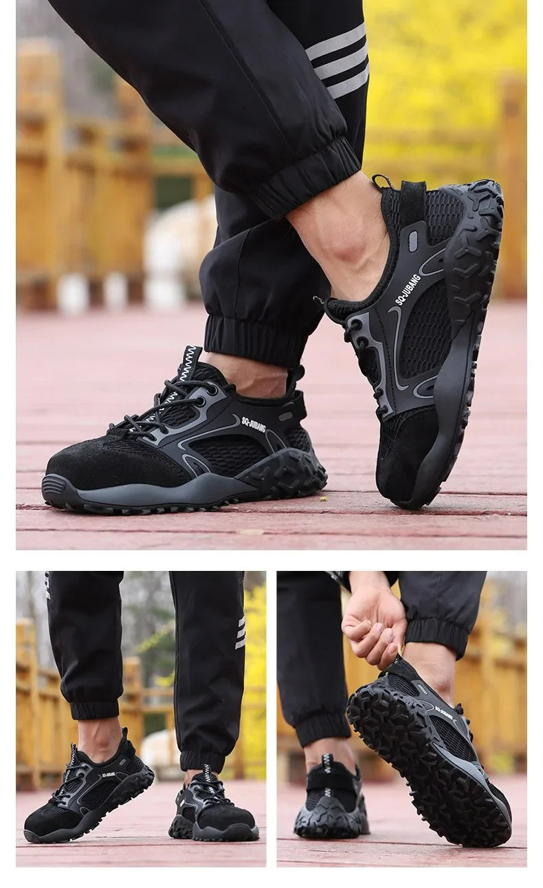 Steel Toe Anti-Collision Breathable Safety Work Boots
