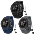 Watbro Bands Compatible with Garmin Instinct Sports GPS Soft Silicone Adjustable Replacement Wristbands for Garmin Instinct/Instinct Tide/Instinct Tactical